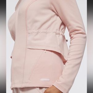 Women’s Jaanuu Pink Blush Peplum Cinched Jacket Size XL